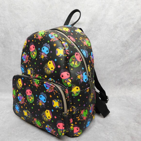 Funko Pop Black Neon Women Of Marvel Infinity Saga Small Backpack Purse 11” X 9” - Picture 1 of 9